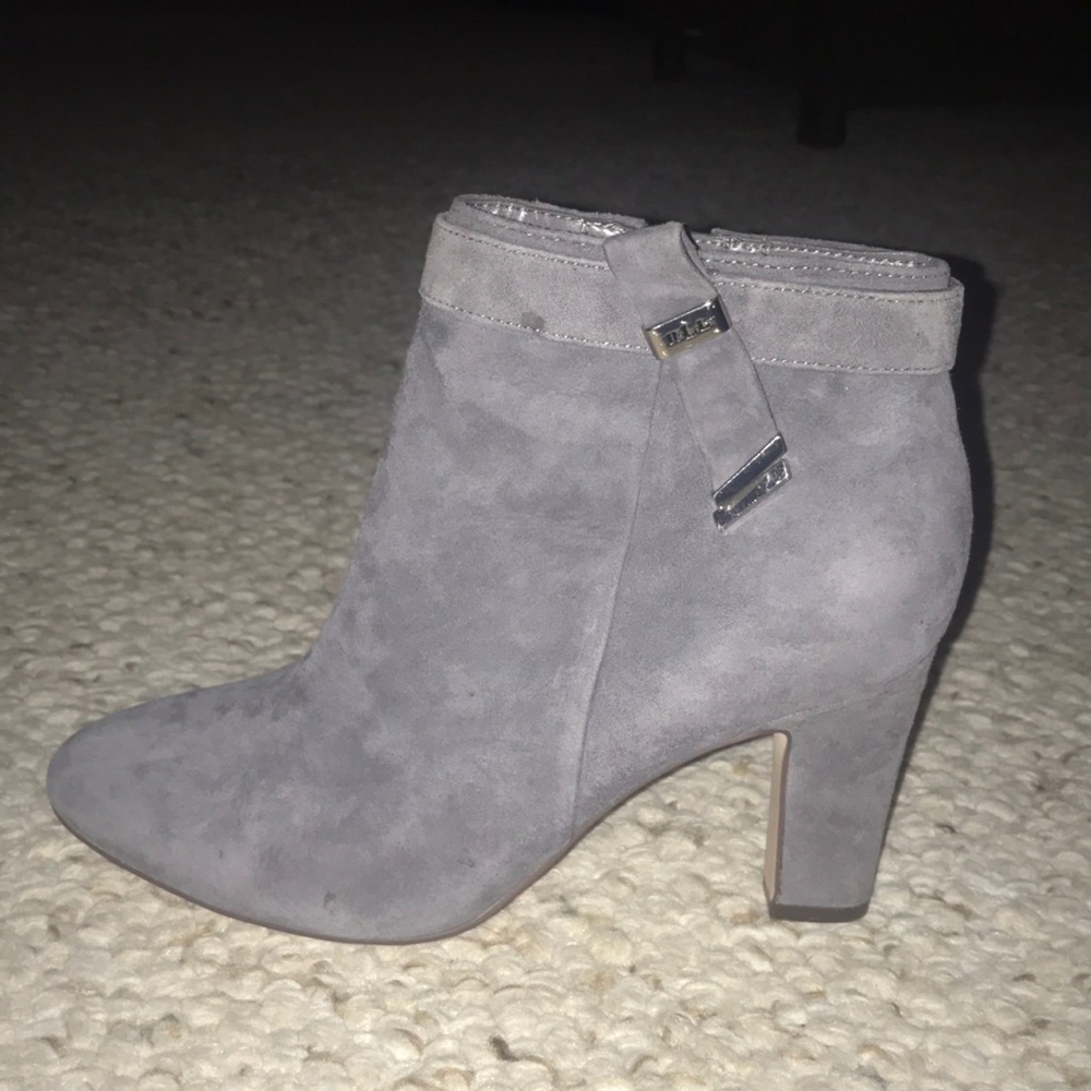 Ralph Lauren Grey Ankle Heeled Boots
